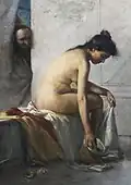 Lovis Corinth 1896, Suzanne au Bain - Folkwang Museum, Essen, Allemagne