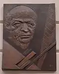 Plaque en hommage à Ladislav Sutnar, à Pilsen.