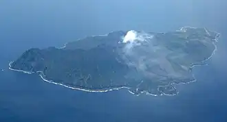 Vue aérienne de Suwanose-jima.