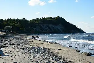 Plage à Mologvardeïskoïe.