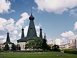 Église de rite orthodoxe russe (Pravoslavny chrám).