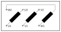 Diagramme de connexion d'une machine triphasée