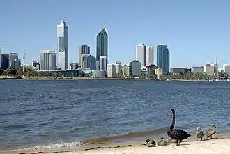 Le centre-ville de Perth