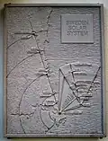 Relief d'Eric Ståhl à Margarethaskolan à Knivsta, l'emplacement de 306367 Nut (5025 PL)