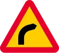 Virage dangereux à droite