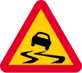 Route glissante