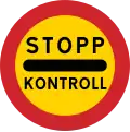 Arrêtez-vous pour le contrôle de police.