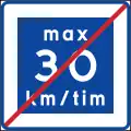 Fin de la route à basse vitesse
