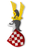 Armoiries de Symon de Lalain vers 1483 telles que représentées dans l'armorial anonyme intitulé Codex 148.