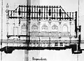 Plan architectural:vue latérale extérieure.