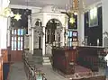 Intérieur de la synagogue.