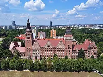 Bâtiment de la préfecture voévodale à Szczecin.