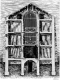 Coupe de l’un des bâtiments de la prison Mazas.