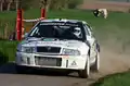 Avec Johan Gitsels sur Škoda Octavia WRC au rallye TAC (de Tielt) en 2011 (team Logi-technic).