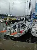 Safrans escamotables sur un voilier