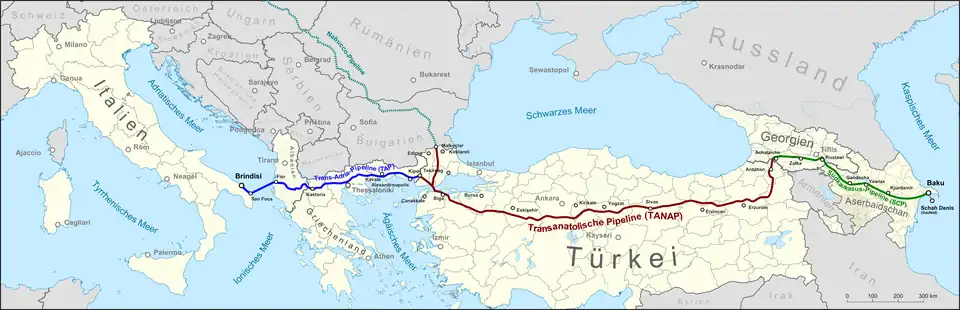 Carte de TANAP