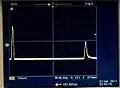 Tracé TDR d'une ligne de transmission avec une terminaison ouverte