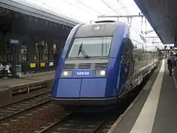 Un TER en gare en 2008.