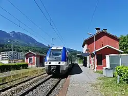 TER Auvergne-Rhône-Alpes sur la relation Bellegarde – Saint-Gervais.