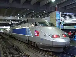 Un TGV à quai.