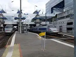 TGV en gare de Rennes.