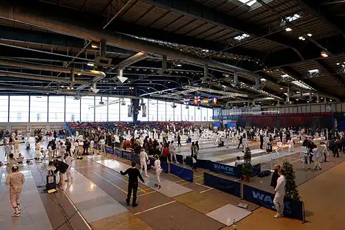 Halle Georges-Carpentier en 2013 (tournoi international Paris Île-de-France).