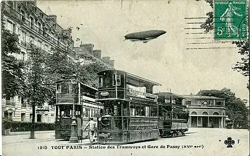 Gare de Passy (début du XXe&nbsp;siècle).
