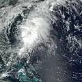 La tempête tropicale Edouard alors qu'elle vient d'être nommée