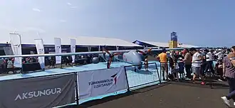 Vue de l'avion.