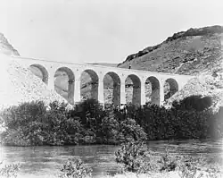 Chemin de fer à Al-Shajara près de Tibériade, 1908