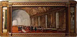 Le projet d'aménagement par Poussin sur la tabatière Choiseul.