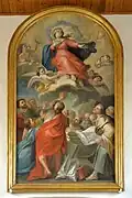 Représentation de l'Assomption de La Vierge.