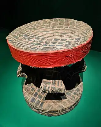 Tabouret royal avec ndop.