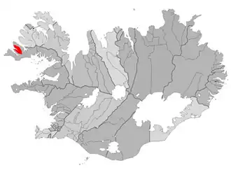 Localisation de Tálknafjörður