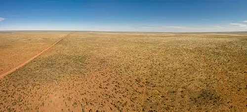 Panorama du désert en juillet 2014.