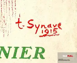signature de Tancrède Synave