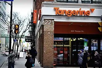 illustration de Tangerine (banque)
