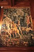Michel Corneille l'Ancien, Jeux d'enfants : Cheval fondu, Tapisserie des Gobelins, 2e moitié du XVIIe&nbsp;siècle, Musée national du château de Pau