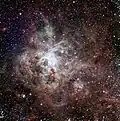 Image en lumière visible réalisée avec le télescope TRAPPIST de l'observatoire de La Silla.