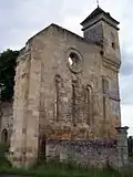 Vue est de l'église de Montarouch (juin&nbsp;2013).