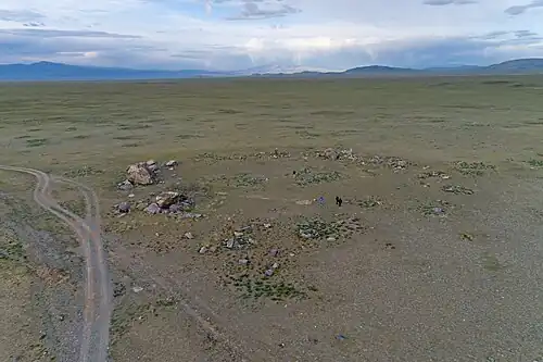 Le site vu du ciel.