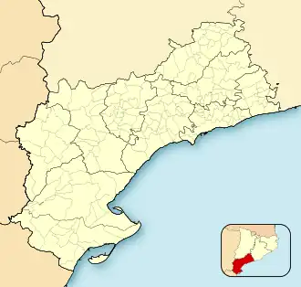 (Voir situation sur carte : province de Tarragone)