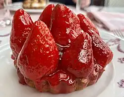 Tarte aux fraises.