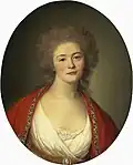 La princesse Tatiana Vassilievna Ioussoupova (née von Engelhart), épouse du précédent. Œuvre du peintre Jean-Louis Voille, XVIIIe&nbsp;siècle, Musée de l'Ermitage.