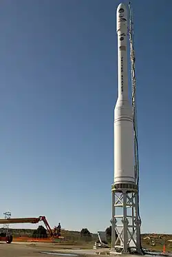 Le lanceur Taurus-3110 avec le satellite OCO-1.