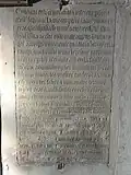 Dalle funéraire de Jean de la Motte.