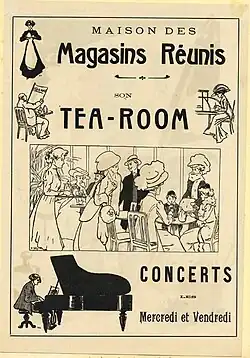 Tea Room des Magasins réunis de Nancy.