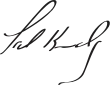 Signature de Ted Kennedy
