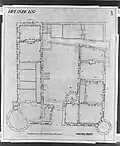 Le plan d'emprise du château