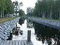 La route régionale 438sur le pont du canal de Telataipale.